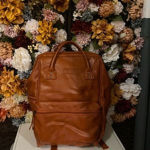 Faux Leather Diaper Bag